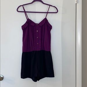 Express Navy and Purple Romper
